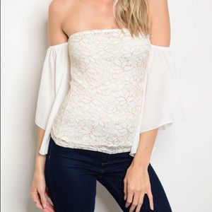 ❤️Off the shoulder 3/4 sleeve top